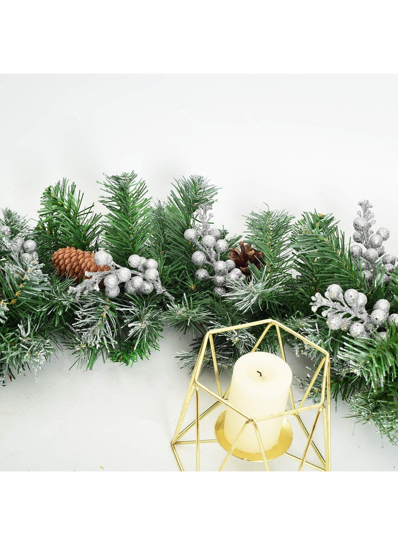 Artiflr Artiflr 14 Pack Christmas Glitter Berries Stems Clearance  7.8 Inch Artificial Christmas Picks for Christmas Tree Ornaments  DIY Xmas Wreath  Crafts  Holiday and Home Decor  Silver  - Image 3