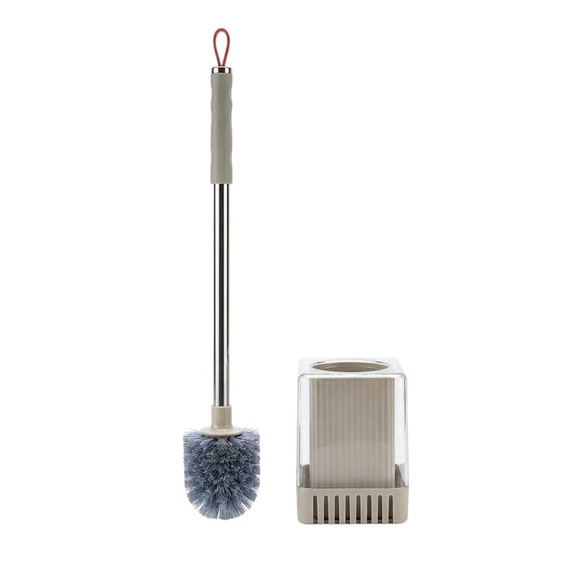 Group Tiger Luxury Smart Toilet Brush with Built-In Timer and Minimalist Stand - Dark Biege - A210-742 - Image 1