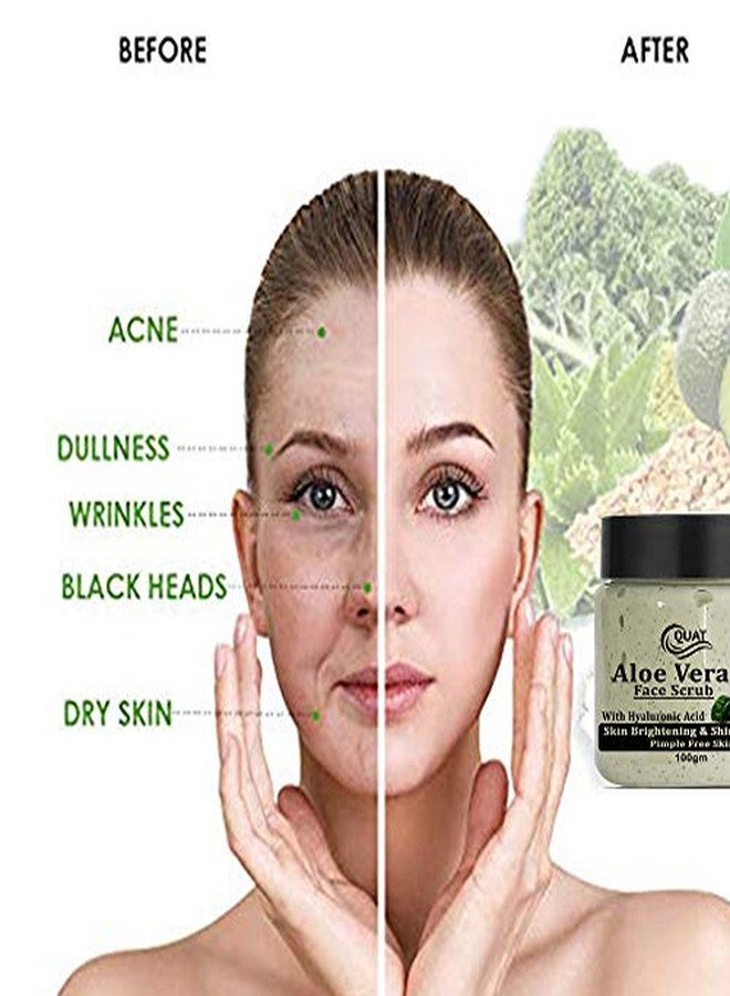 QUAT Aloe Vera Face Scrub for Gentle Exfoliation, Soothing & Hydration | Exfoliating Scrub to Remove Dead Skin, Dirt & Dullness - 100 g - Image 5