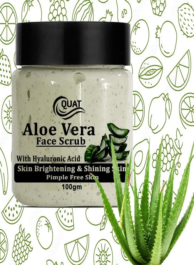 QUAT Aloe Vera Face Scrub for Gentle Exfoliation, Soothing & Hydration | Exfoliating Scrub to Remove Dead Skin, Dirt & Dullness - 100 g - Image 2