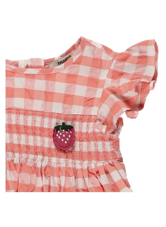 Panco - STRAWBERRY Plaid Patterned Dress - Image 1