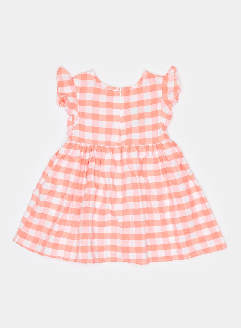 Panco Baby Girls STRAWBERRY Plaid Patterned Dress - Image 2