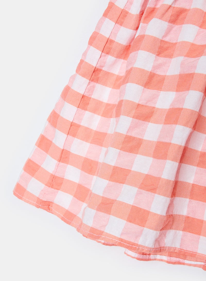 Panco Baby Girls STRAWBERRY Plaid Patterned Dress - Image 4