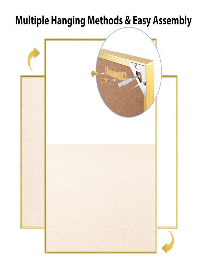 ARCOBIS Dry Erase Cork Board Combo, 24"X18" Whiteboard with Linen for Wall, Magnetic Dry Erase Bulletin Board, Vision Board for Home, Office, School, Off White - Image 5