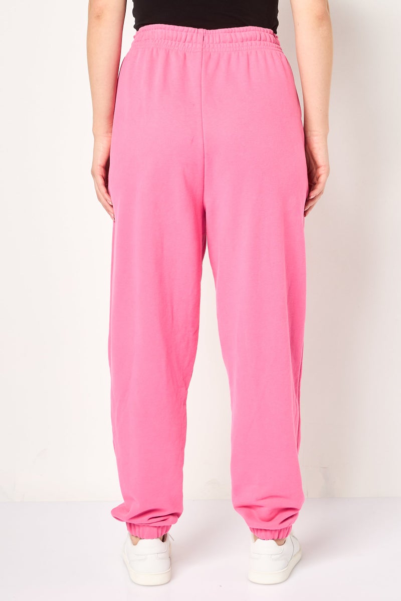 HUGO BOSS Women Regular Fit Plain Sweatpants, Pink - Image 4