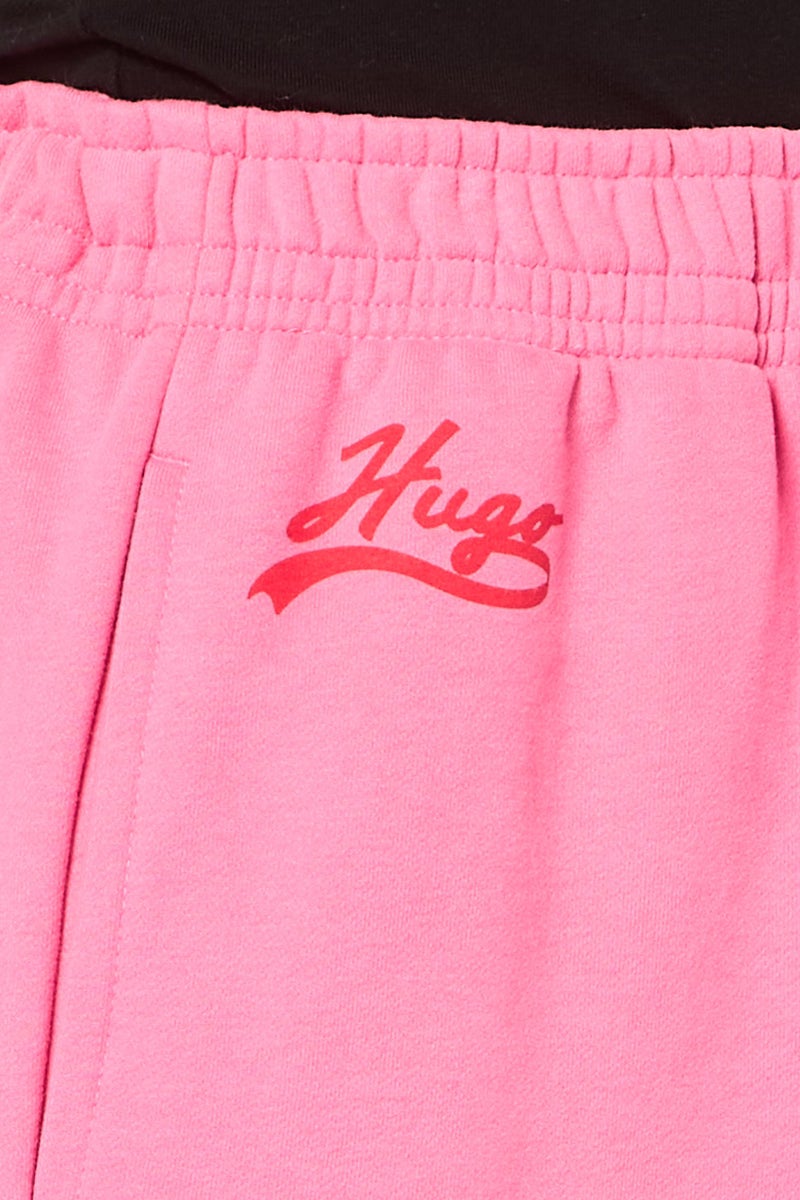 HUGO BOSS Women Regular Fit Plain Sweatpants, Pink - Image 3