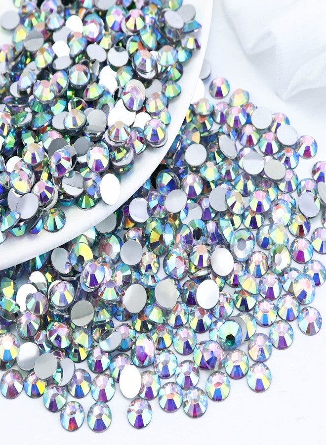 Briskbloom 1000PCS SS30 6mm Resin Flatback Rhinestone, AB Iridescent Flatback Rhinestones for Nails, Tumblers, Mugs, Bottles, Craft Decoration, Loose Bling Glitter Diamond Stone - Image 1