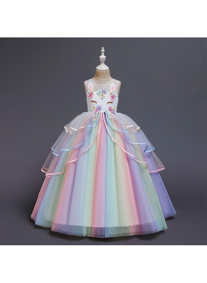 اليشمك Children Unicorn Long Dress - Image 2