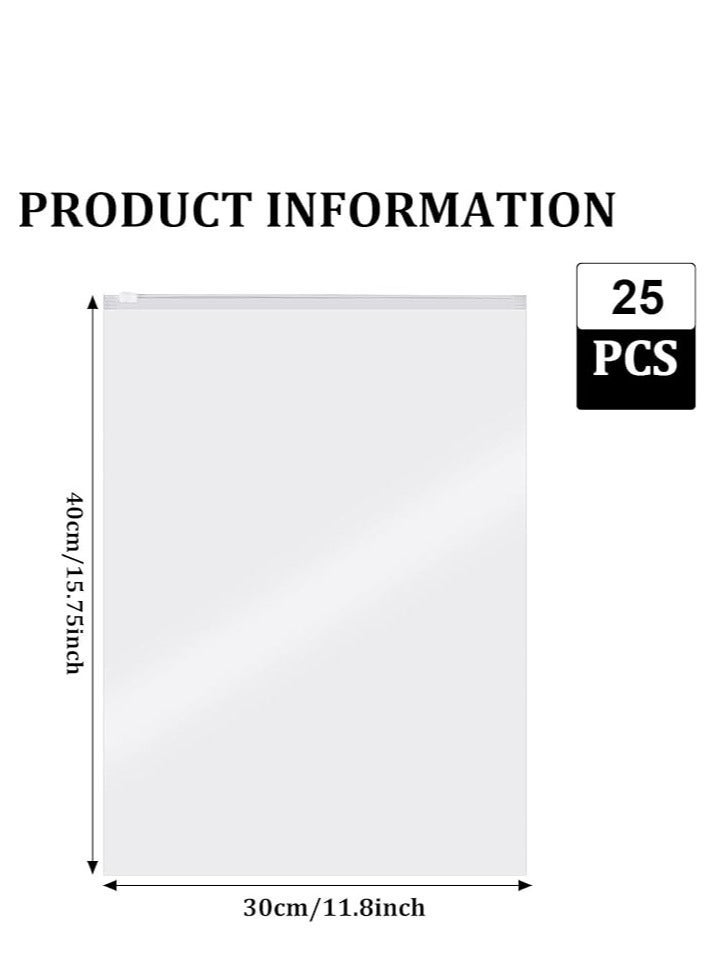 DUNISO Clothes Packaging Bags,25PCS Strong & Durable Resealable 3 Mil Thick Packaging Bags Clothing Thick Apparel Plastic Bag for Shipping Packing Business Travel - Image 3