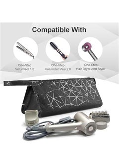 HOOKOR Travel Organizer for Dyson Airwrap Curling Iron Styler Compatible Portable Travel Organizer for Airwrap Hair Dryer Styler and Accessorie (Diamond)  - Image 4