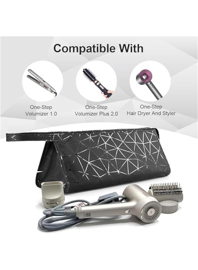 HOOKOR Travel Organizer for Dyson Airwrap Curling Iron Styler Compatible Portable Travel Organizer for Airwrap Hair Dryer Styler and Accessorie (Diamond) - Image 4