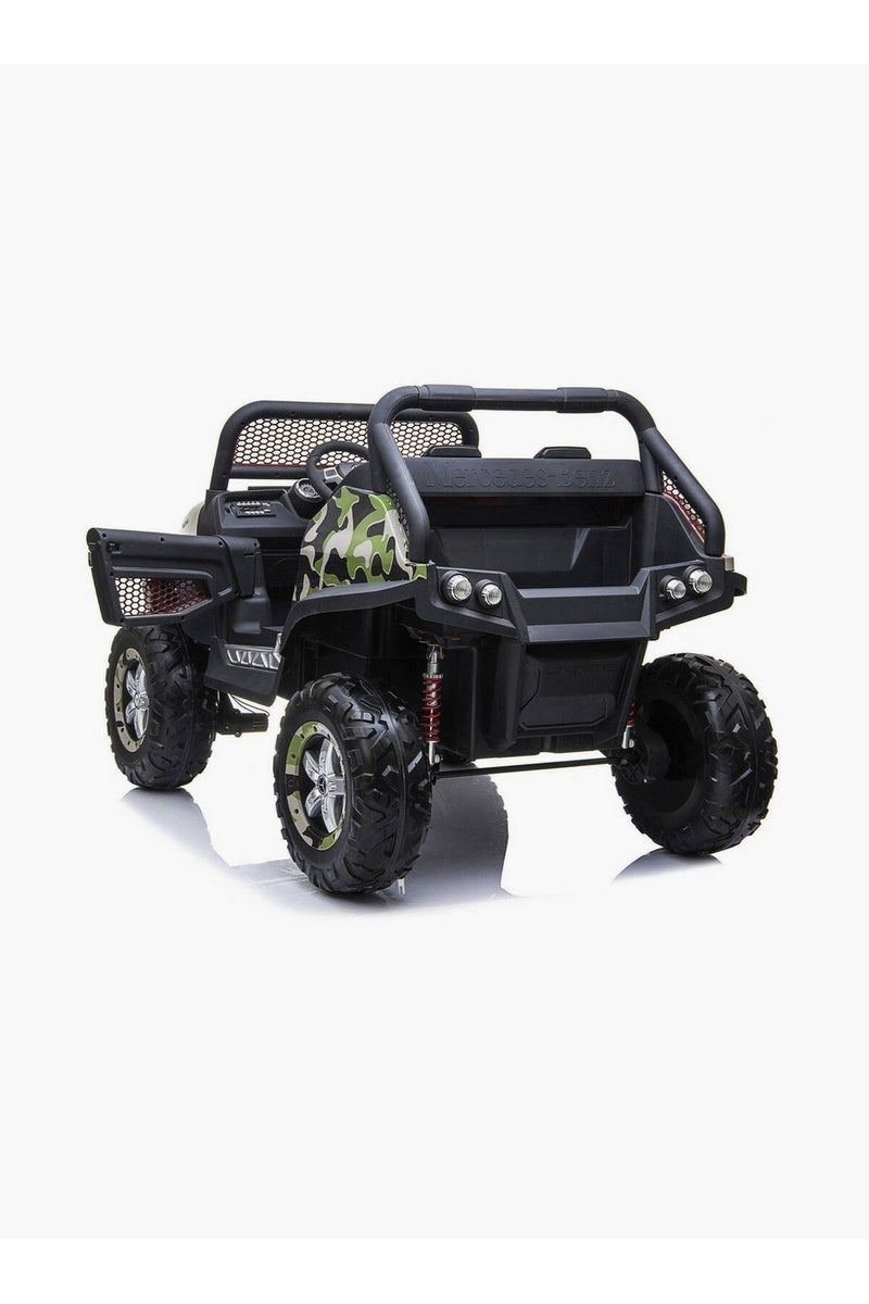 Mercedes Licensed Electric ride-on car, UNIMOG, for 2 kids, 4x4 140W, PREMIUM, red - Image 3