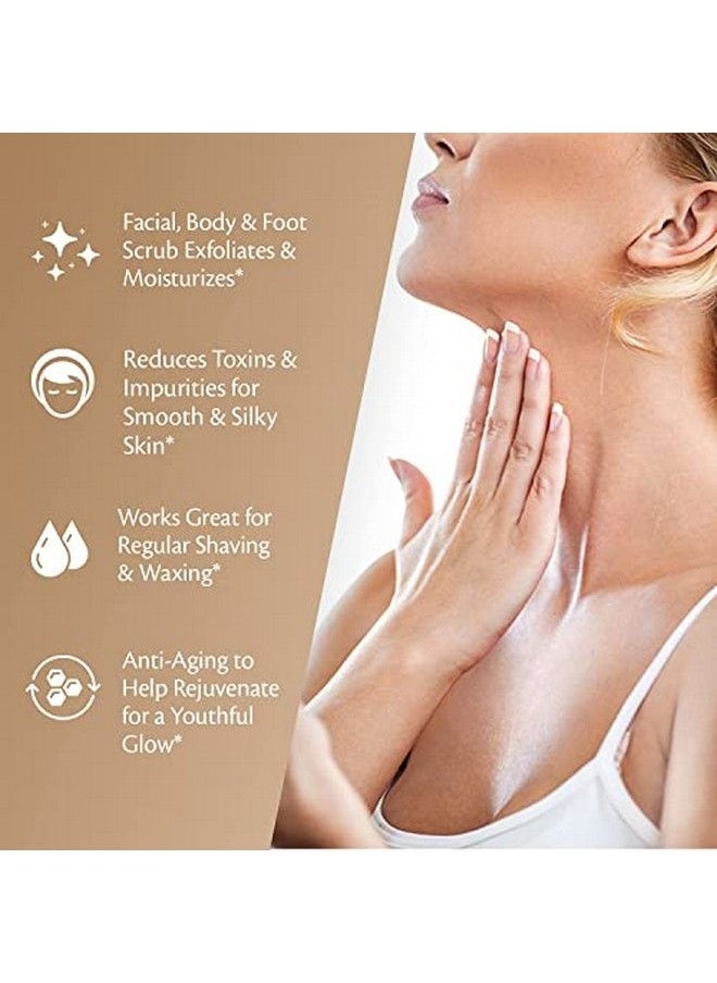 M3 Naturals Brown Sugar Body Scrub With Collagen Stem Cell Exfoliating Body Scrubber Face Cleanser Fight Skin Care Appearance Cellulite Fine Line Stretch Mark Spider Veins 12 Oz  - Image 3