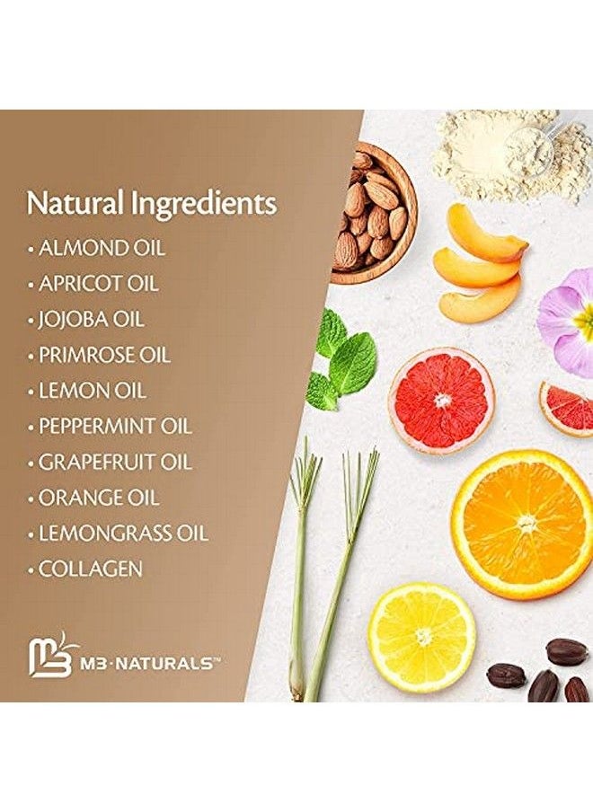 M3 Naturals Brown Sugar Body Scrub With Collagen Stem Cell Exfoliating Body Scrubber Face Cleanser Fight Skin Care Appearance Cellulite Fine Line Stretch Mark Spider Veins 12 Oz  - Image 5