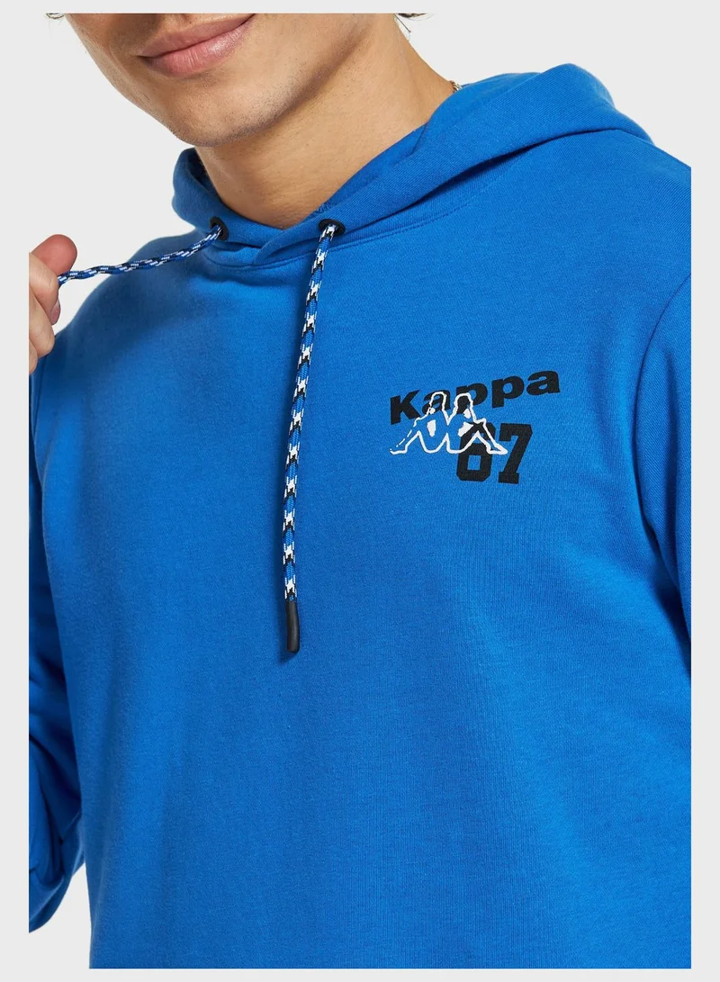 Kappa Logo Print Hoodie