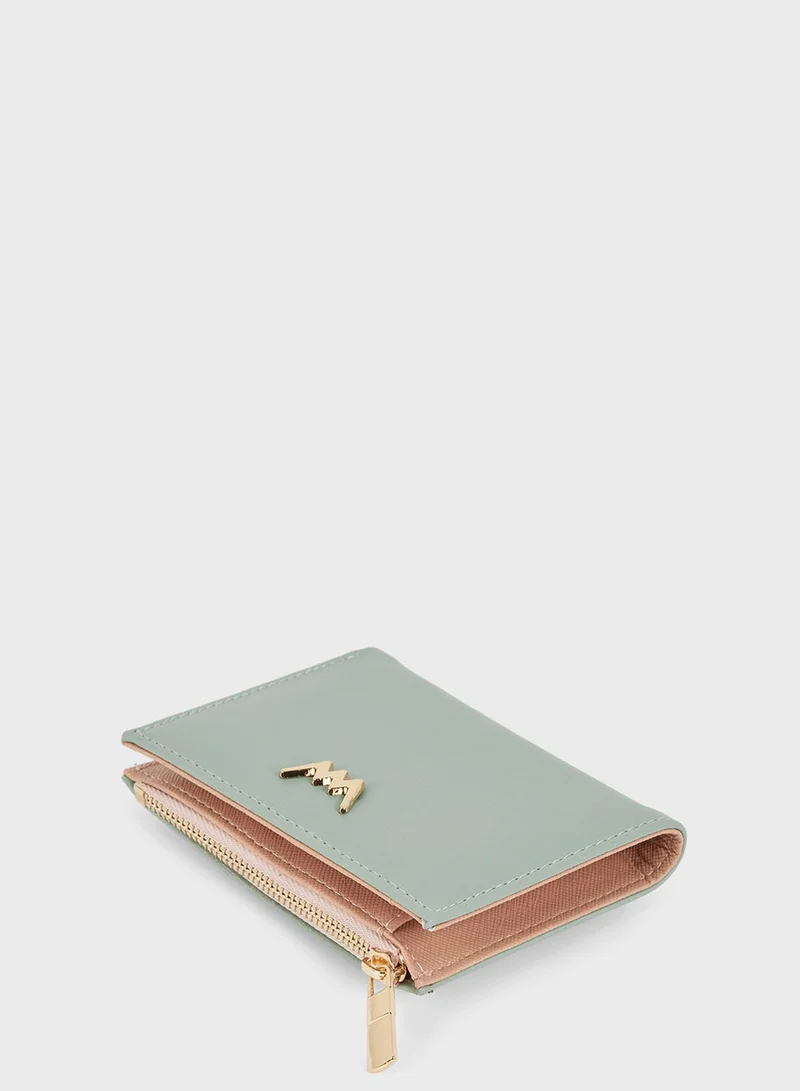 DeFacto Women'S Sewing Pattern Faux Leather Wallet