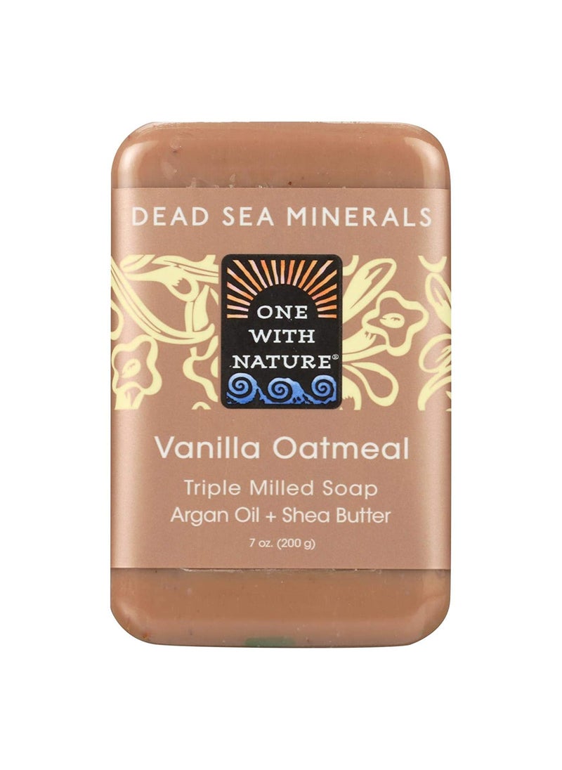 ONE WITH NATURE One With Nature Vanilla Oatmeal Dead Sea Mineral Soap 7 Ounce Bar 