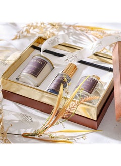 DANUBE HOME Amara Candle + Reed Diffuser + Room Spray Set Mystic Falls – Luxury Home Fragrance Gift Set With Long-Lasting Scent For Bedroom, Living Room, Office & Spa - 50 Ml, 120 Ml  - Image 1
