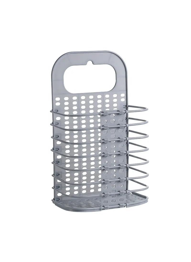 PRAMANTA PRAMANTA Dirty Hamper Clothes Storage Basket for Laundry Station Home Use Folding Adjustable Wall Washing Machine Hanging BasketBinHamper 1Pcs  - Image 1