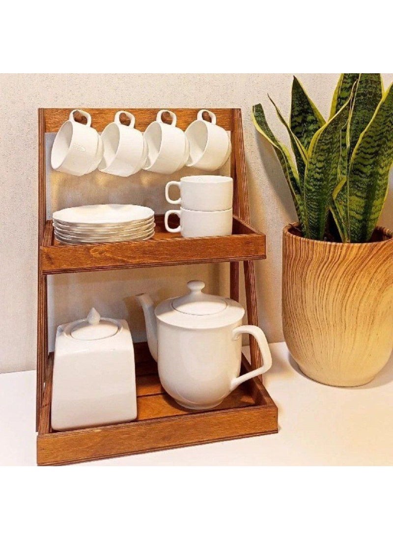 Generic - Mini coffee corner stand, two-story, multi-purpose, dimensions: 50*40*25 - Image 1