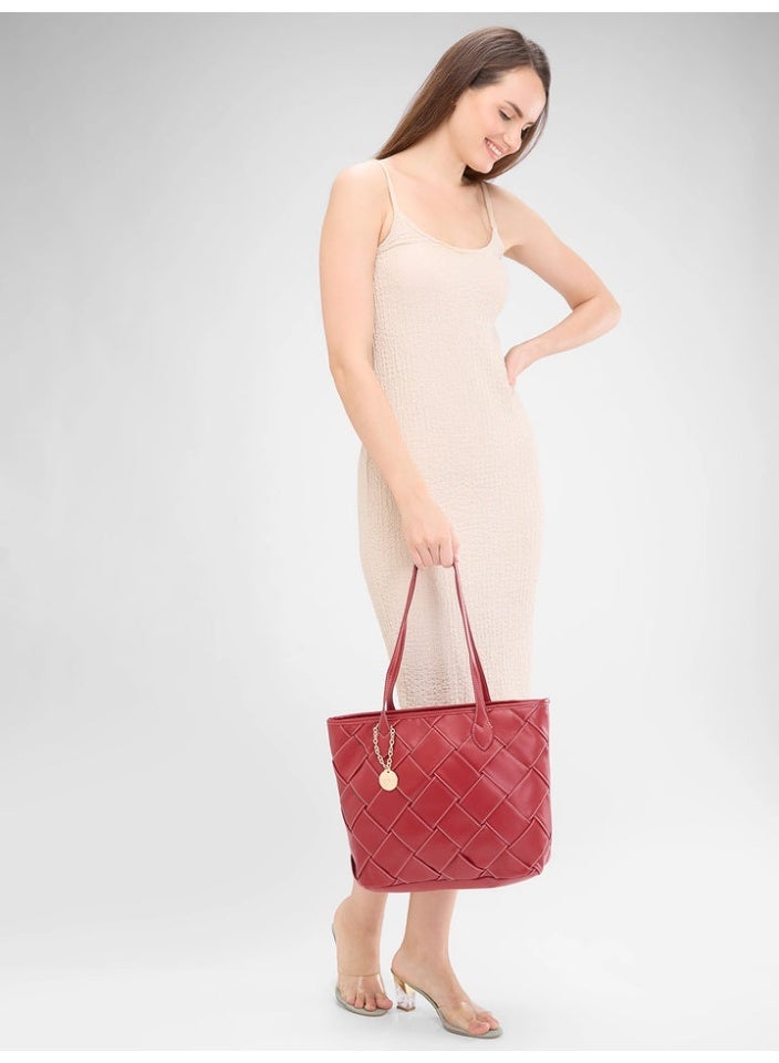 CAPRESE GYPSY TOTE MEDIUM MAROON - Image 4