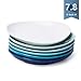 Sweese 151.003 Porcelain Dessert Salad Plates - 7.8 Inch - Set of 6, Cold Assorted Colors - Image 2