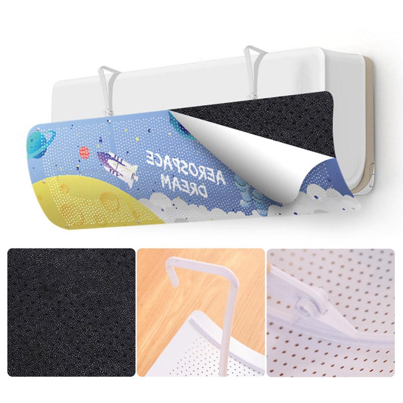 Air Conditioner Deflector, Retractable Air Conditioning Deflector Deflector Direction Deflector Anti-Direct Flow Deflector 84x23x0.5cm - Image 5