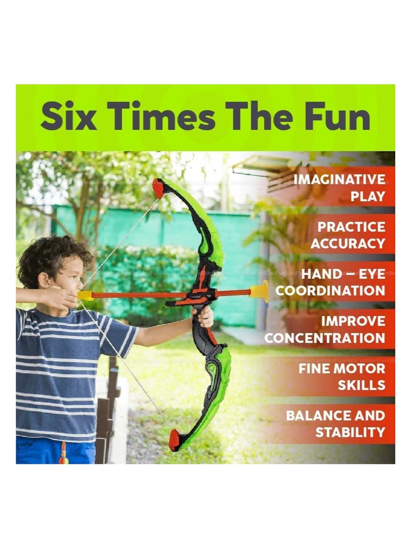 FunBlast Arrow Toy Set – Target Shooting Archery Toy Set, Real Action Shooting Bow and Arrow, Indoor and Outdoor Shooting Game, 1 Bow and 3 Arrow - Image 5