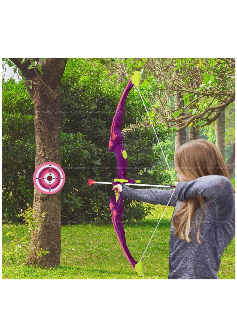 FunBlast Arrow Toy Set – Target Shooting Archery Toy Set, Real Action Shooting Bow and Arrow, Indoor and Outdoor Shooting Game, 1 Bow and 3 Arrow - Image 4
