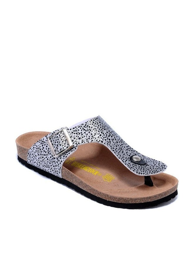 BIRKENSTOCK Stylish and Comfortable Cork Gizeh Herringbone Thong Sandals for Men and Women - Image 1