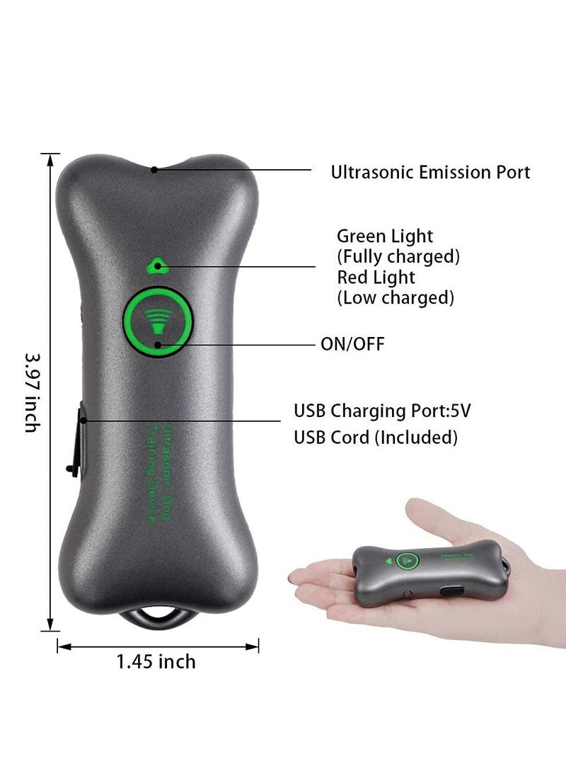 Excefore - Handheld Dog Repellent, Ultrasonic Anti Barking Device, Ultrasonic Dog Bark Deterrents to Stop Dog Barking and Control Dog Barking, Handheld Devices with Dual Frequency for Training Dog (Green) - Image 1