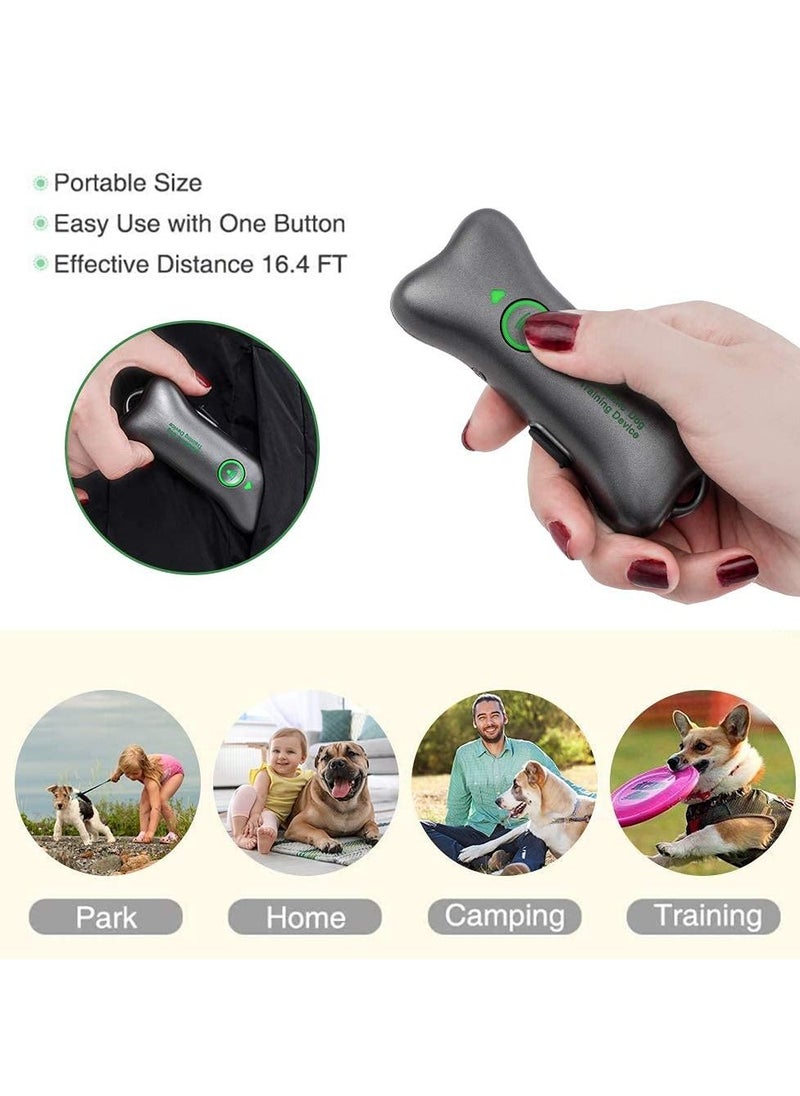 Excefore - Handheld Dog Repellent, Ultrasonic Anti Barking Device, Ultrasonic Dog Bark Deterrents to Stop Dog Barking and Control Dog Barking, Handheld Devices with Dual Frequency for Training Dog (Green) - Image 1