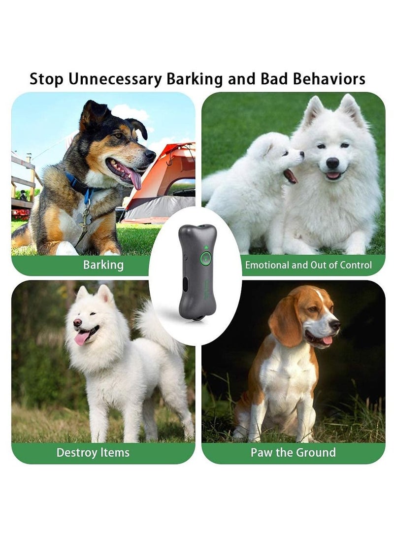 Excefore - Handheld Dog Repellent, Ultrasonic Anti Barking Device, Ultrasonic Dog Bark Deterrents to Stop Dog Barking and Control Dog Barking, Handheld Devices with Dual Frequency for Training Dog (Green) - Image 1