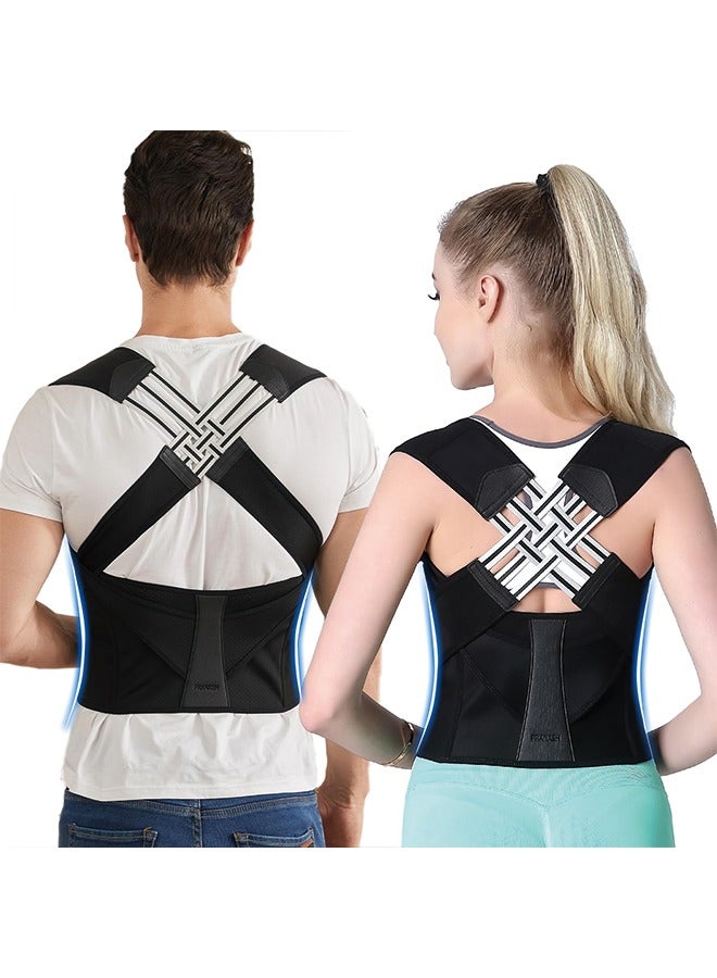 Generic Back Straightener Belt, Back Posture Belt, Adjustable Back Straightener Straps, Back Straightener Posture Corrector, Back Posture Corrector for Neck, Shoulder Gym and Good Posture Support  - Image 1