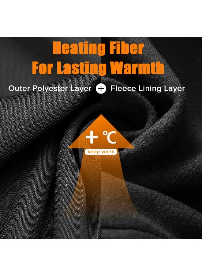 ياكيتر ملابس حرارية للأطفال، مجموعة ملابس حرارية للأولاد والبنات من 4 إلى 16 سنة (أسود) - Image 2