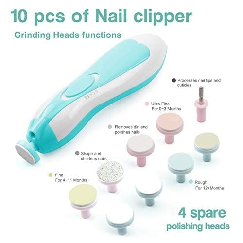 AMBROSIAL STORE Baby Nail File Grinder Set Safe Nail Trimmer Kit For Kids Safe& Effective Baby Manicure Manicure Tools,Multicolor - Image 2