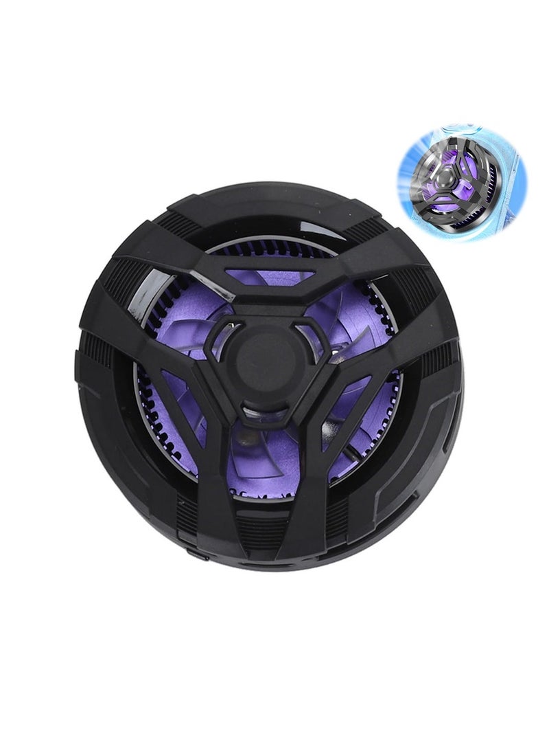Loquat Mobile Phone Cooler, Magnetic Semiconductor Radiator, Lightweight 3-Level Adjustable Cooling Fan for Smartphones, Multifunctional Cooling Fan for Gaming and Video Calls (Black) - Image 1