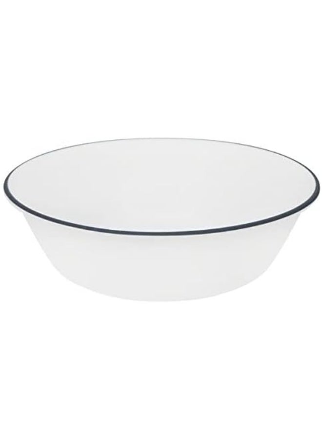 Corelle Tranquil Reflection Chip Break resistant 12Pc Dinner Set Service For 4 Blue Grey - Image 4