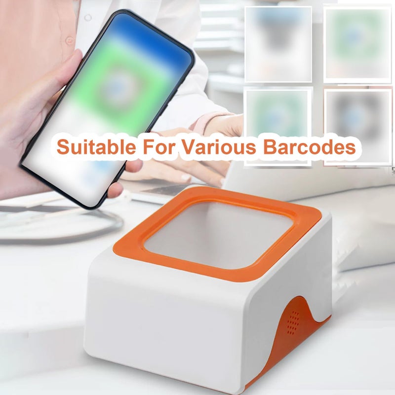 ماسح الباركود المكتبي مع التوجيه الصوتي وملء تلقائي وإضاءة مسح وواجهة USB و RS232 للمحلات التجارية والمتاجر الكبيرة والمطاعم - Image 5