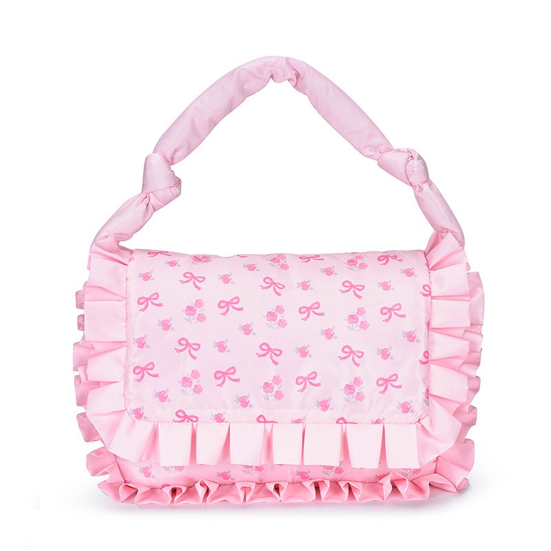 New Arrival Fungus Cute Lace Down Cloth Handbag Two-Dimensional Shoulder Bag Hand Bag Japanese And Korean Style Lolita Women'S Bag - Image 2