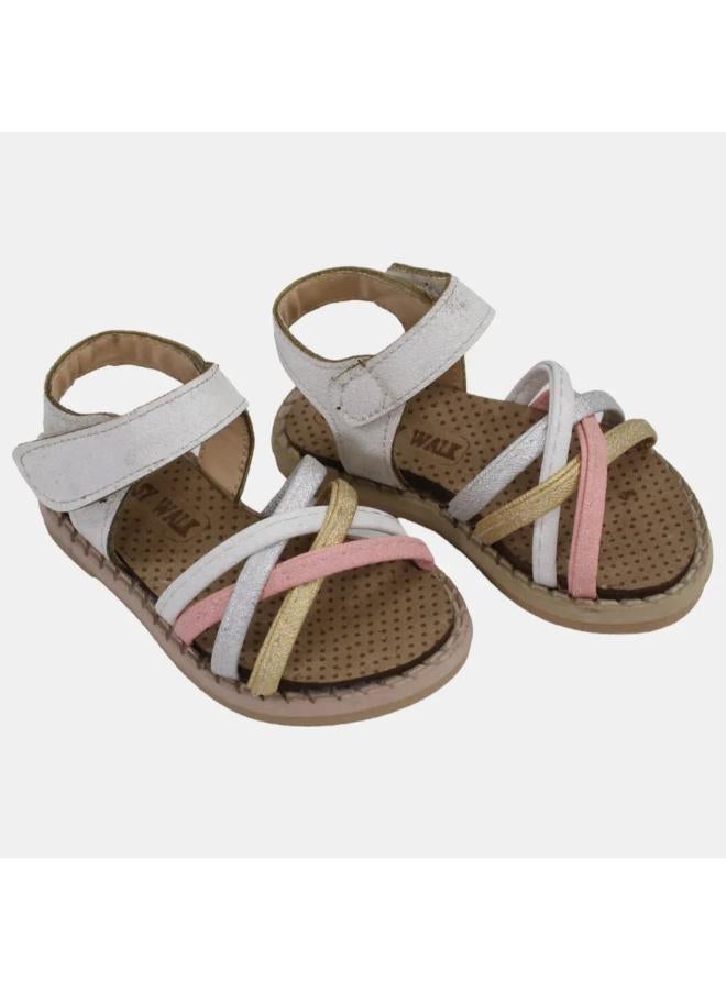 EASY Baby Girls Leather Sandals - Image 1