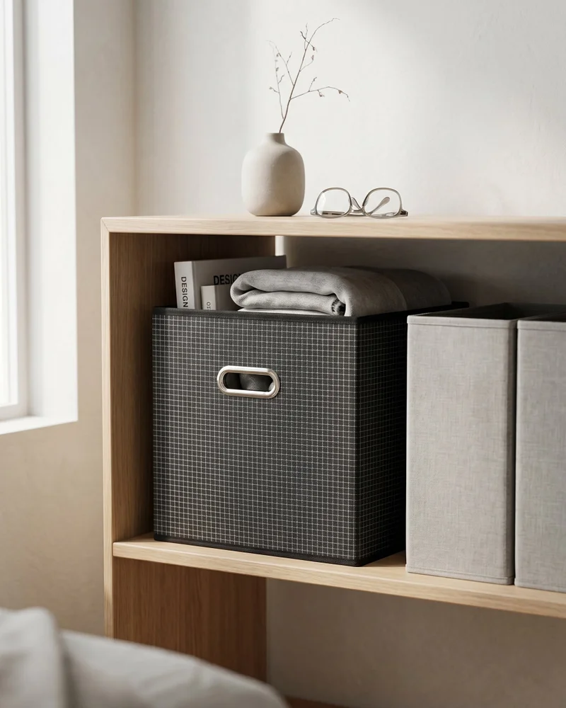 REDTAG Black Foldable Storage Box
