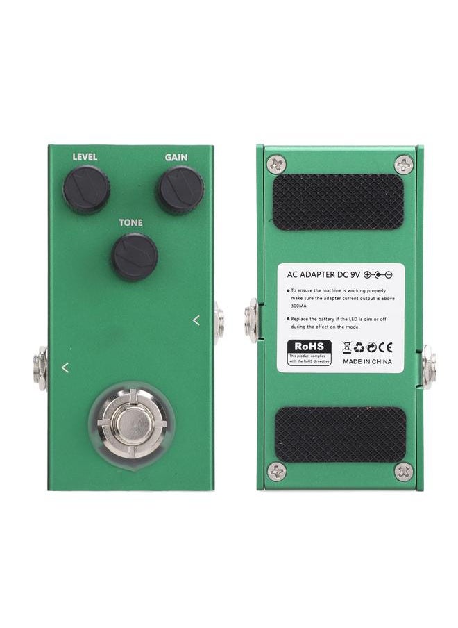 Thoraya Guitar Overdrive Effect Pedal Mini Aluminum Alloy with Drive Level Tone Control Knobs for Electric Bass  - Image 2