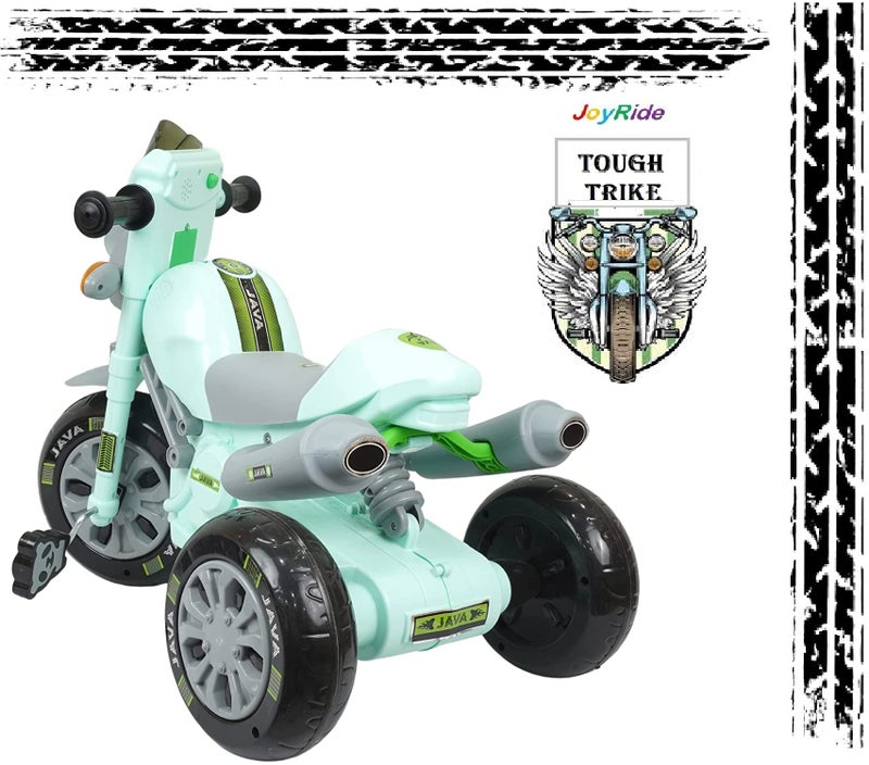 JoyRide Mini Bullet Scooter for Kids Plug & Play with Head Light Cushion Seat High Java Tricycle Smart Design Ride On Tricycle Sky Blue - Image 4