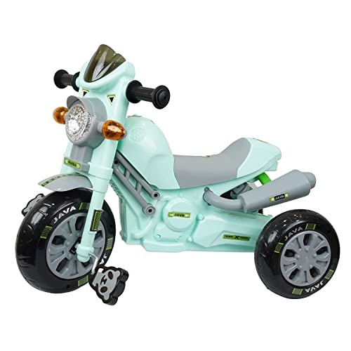 JoyRide Mini Bullet Scooter for Kids Plug & Play with Head Light Cushion Seat High Java Tricycle Smart Design Ride On Tricycle Sky Blue - Image 3