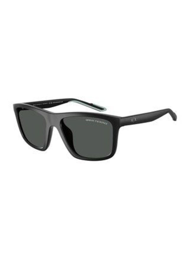 Man SQUARE  SUNGLASSES- AX 4149SU - lense size:56mm - MATTE BLACK