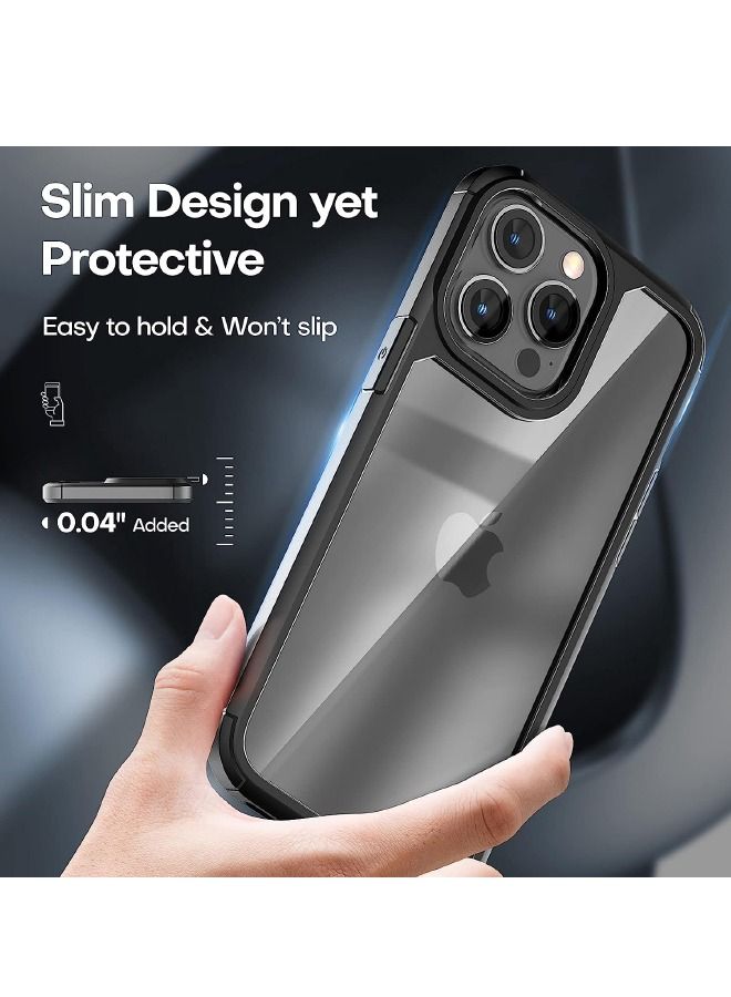 iPhone 15 Pro Case with 9H Tempered Glass Screen Protector + Camera Lens Protector Set, Not Yellowing Shockproof Drop Protection Shockproof Slim Phone Case for Apple iPhone 15 Pro 6.1 inch 2023 - Image 5