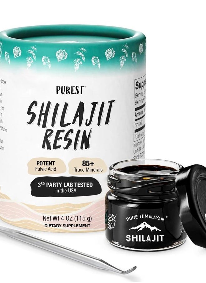 Pure Himalayan Shilajit , High Nutritional Potency, Grade A Shilajit Resin with 85+ Plant-Derived Trace Minerals and Fulvic Acid, Energy & Immune Suport for Men & Women, 3rd Party US Lab Tested (115g)  - Image 1
