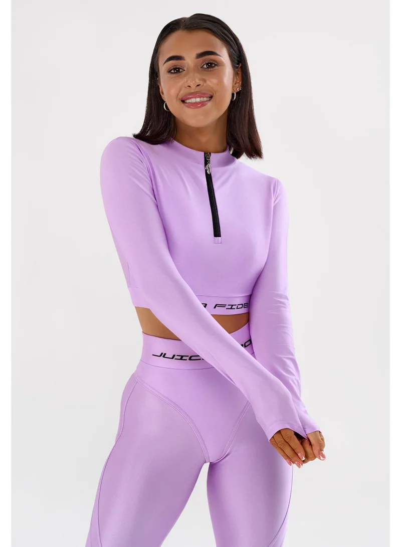 Bona Fide Rashguard Juicy Lilac Rashguard Juicy Crop Gym Top for Women for Women | Best Price UAE