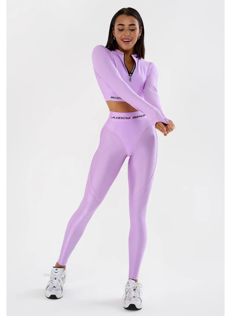 Bona Fide Rashguard Juicy Lilac Rashguard Juicy Crop Gym Top for Women for Women | Best Price UAE
